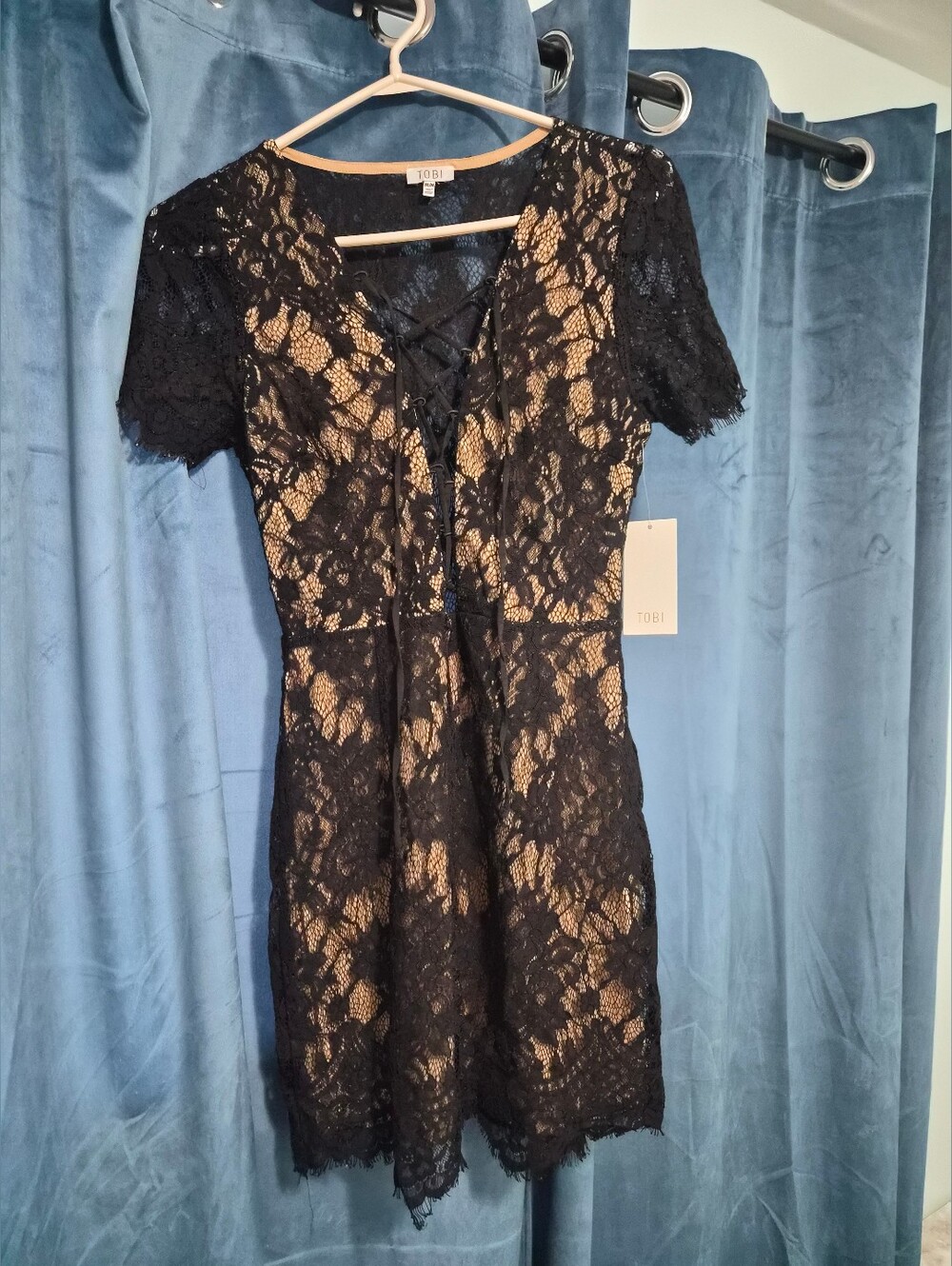 Tobi Black Lace Dress